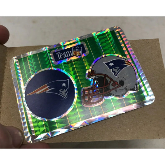 1994 NFLP New England Patriots Prism Logo and Helmet Sticker - A+ Stuff
