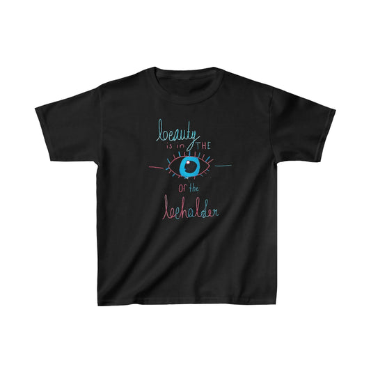 Beauty is in the Eye of the Beholder (Evelyn) - Carpenter Kids Art Tee - Kids Heavy Cotton™ Tee Printify A+ Stuff Kids clothes