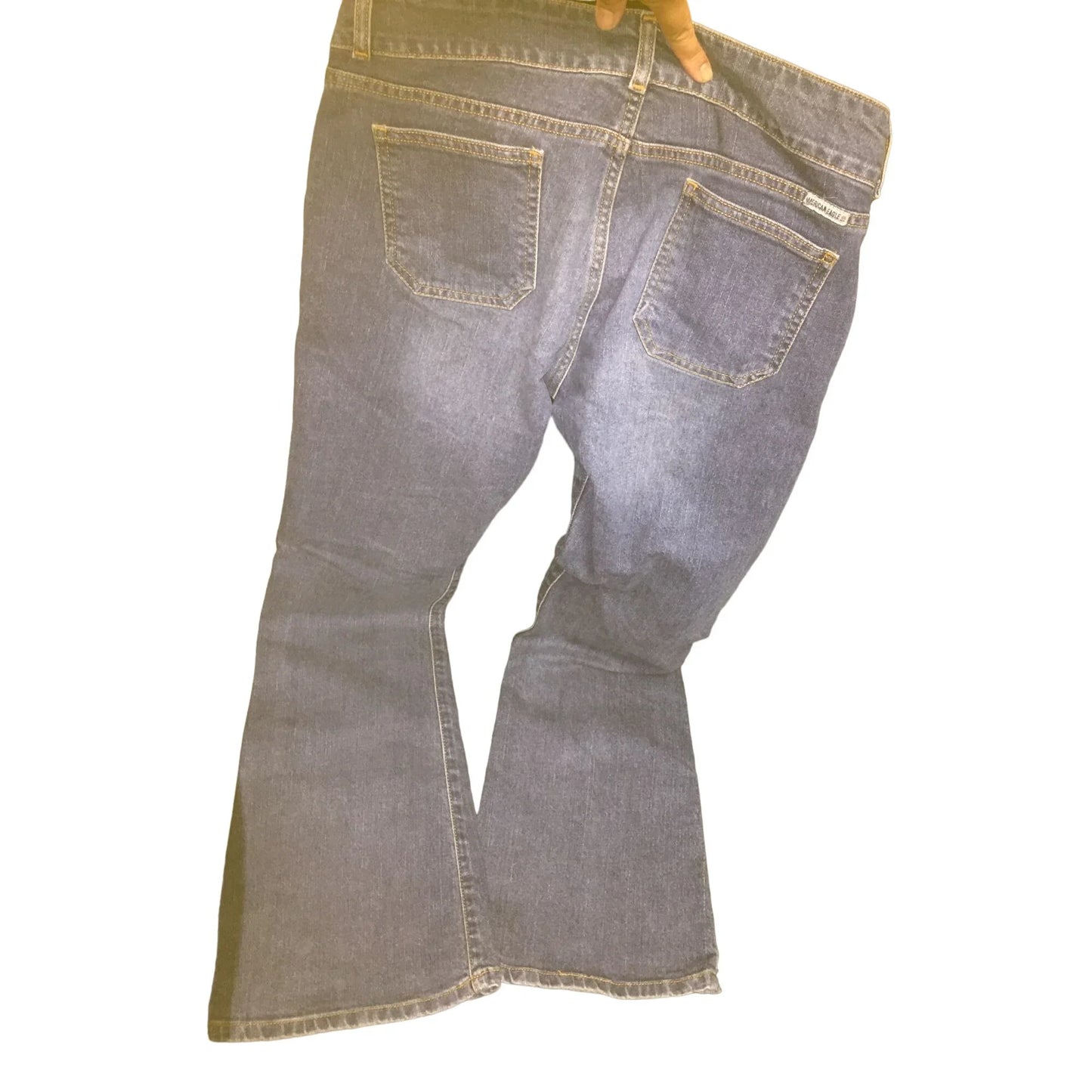 Vintage American Eagle Flare Bottom Denim Jeans Size 8 - A+ Stuff