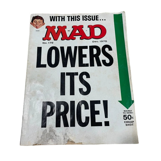 Mad Vintage Magazine December 1975 Lowers It's Price! - A+ Stuff