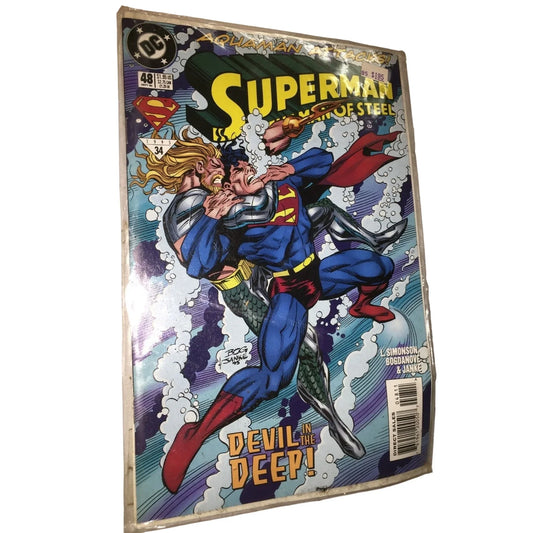 SUPERMAN THE MAN OF STEEL #48 SEPT 1995 DC COMIC BOOK - A+ Stuff