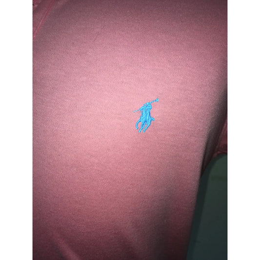 Polo by Ralph Lauren Men's Size Medium Pink Collared Polo Shirt - A+ Stuff