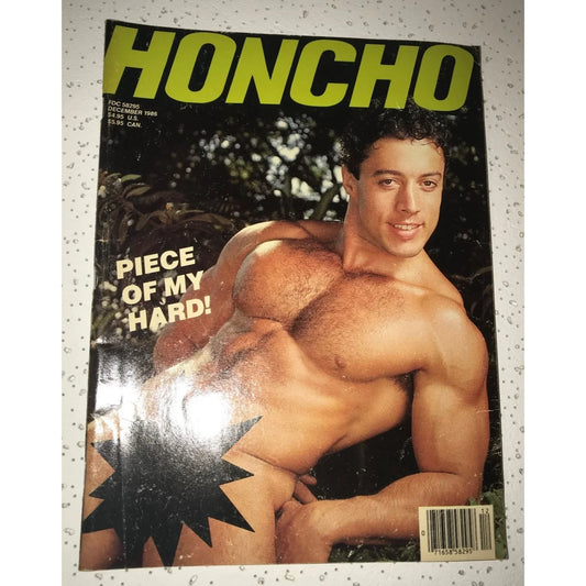 HONCHO Piece of my Hard! Vintage Dec. 1986 Mens Gay Magazine - A+ Stuff