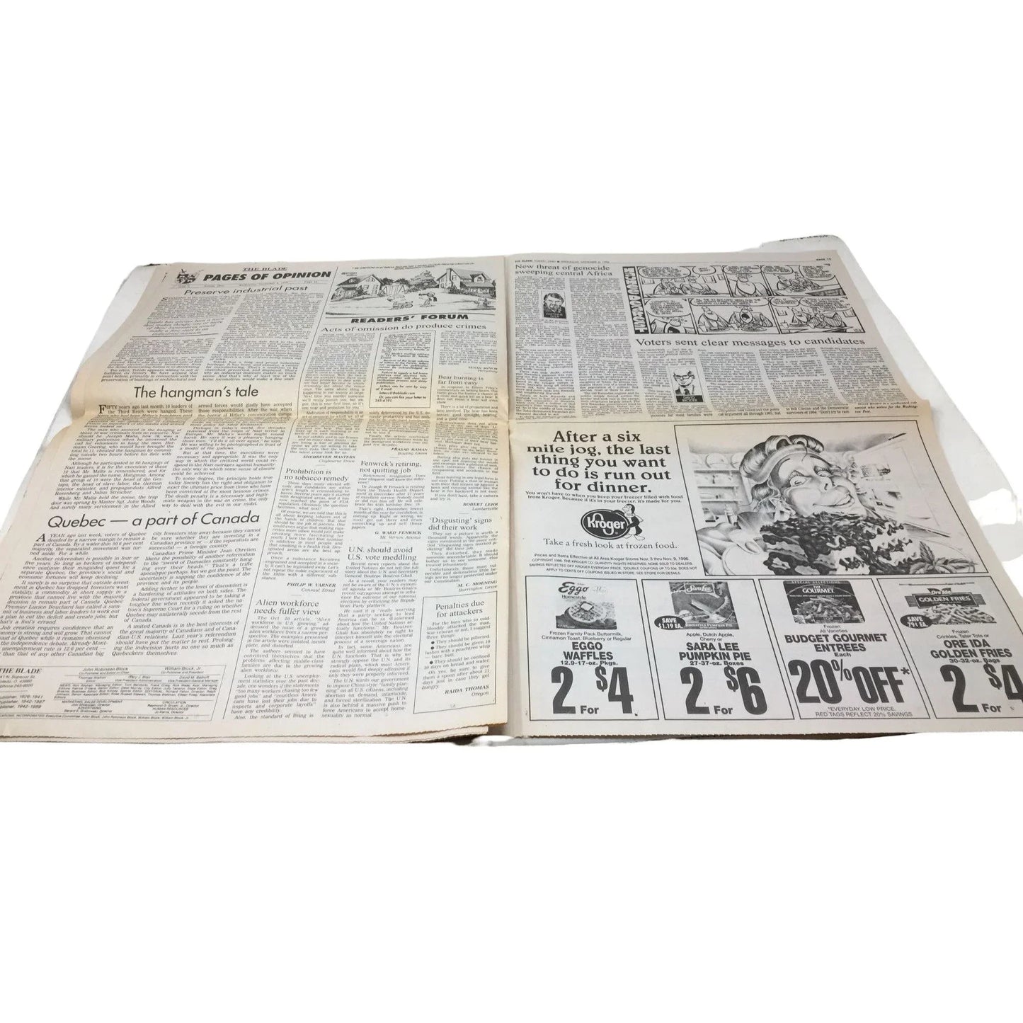 The Blade One of America's Great Newspapers Wed. Nov. 6, 1996 the blade A+ Stuff