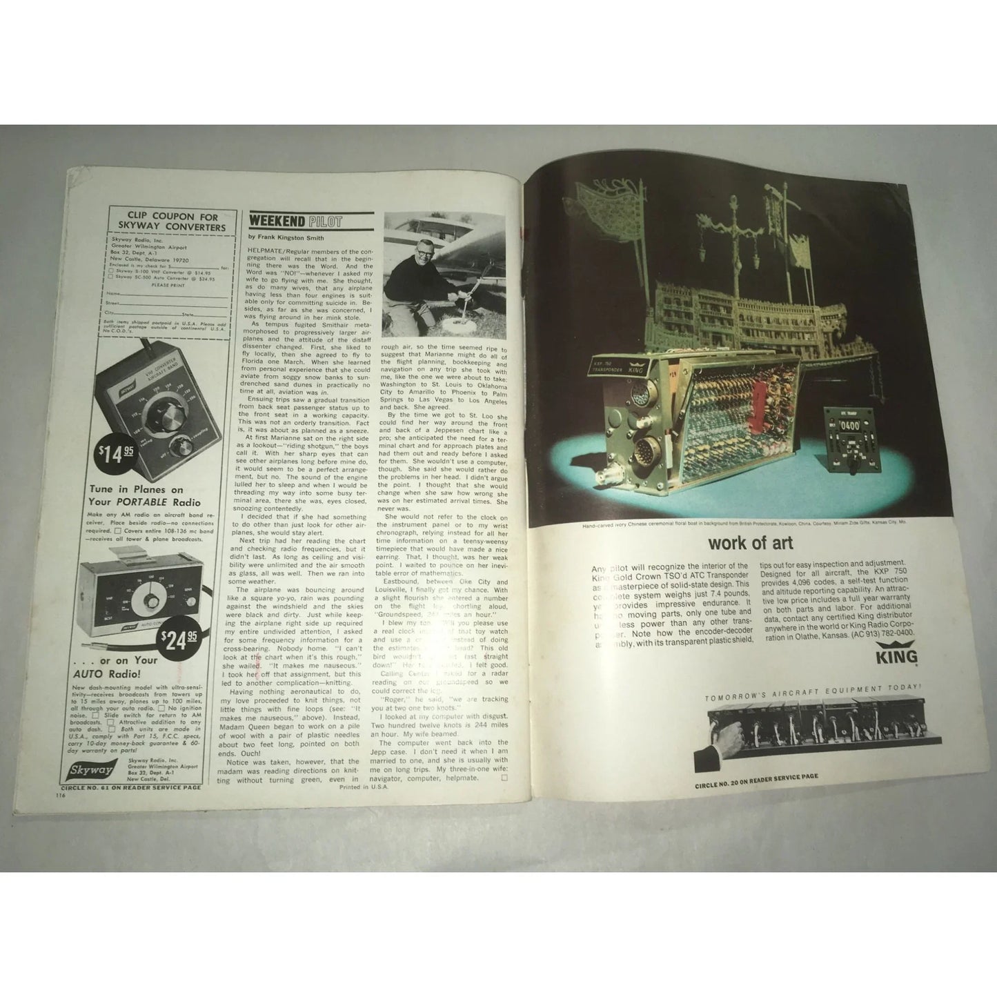 Vintage January 1967 FLYING "World's Most Widely Read Aviation Magazine" - A+ Stuff