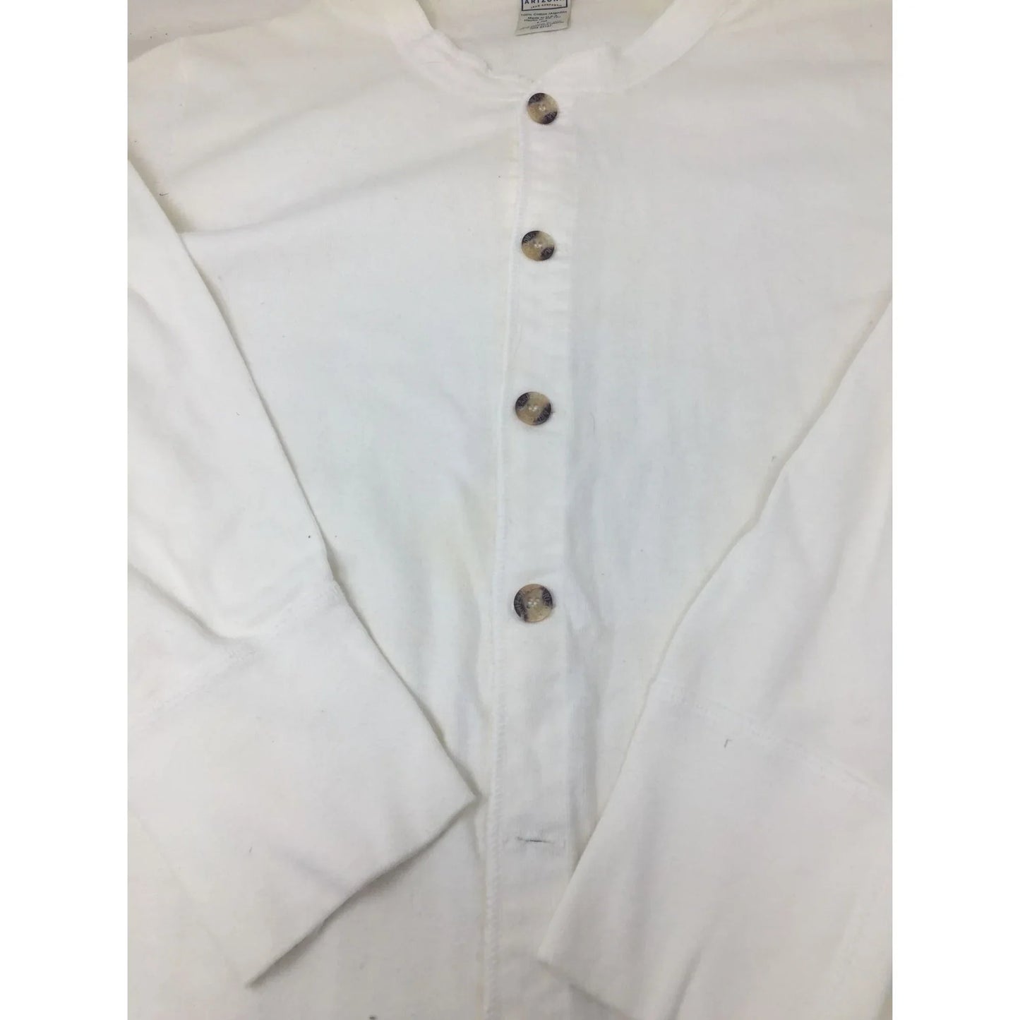 The Original Arizona Jean Company Size Large Cotton Button Up Long Sleeved Romper - A+ Stuff