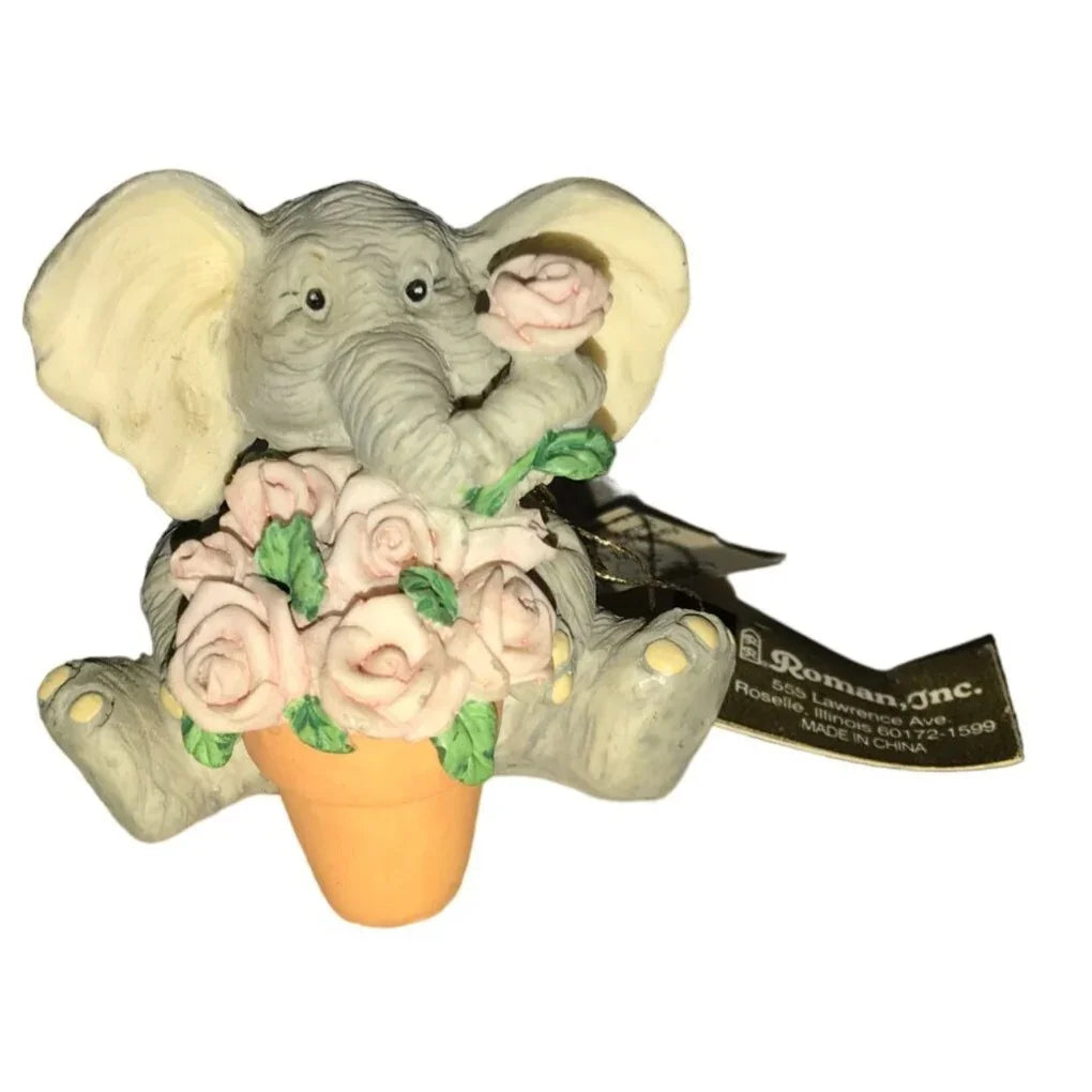Small Miniature Roman, Inc. Vintage Elephant Figurine New with tags - A+ Stuff