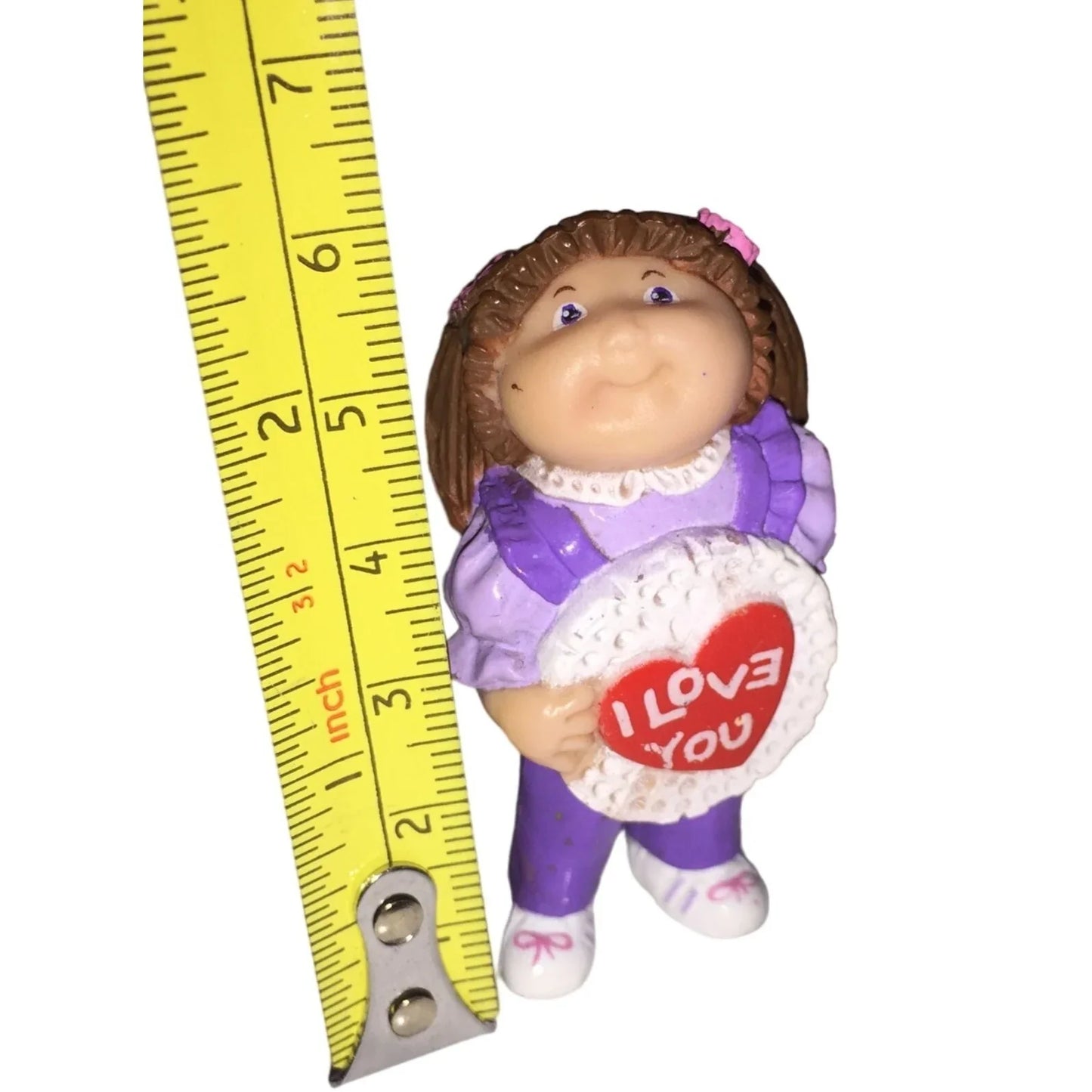 1984 Vintage Cabbage Patch Kids Figure Holding "I Love You" Heart - A+ Stuff