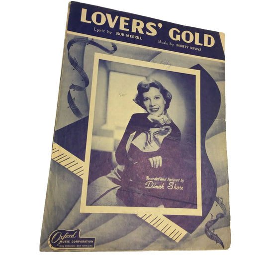 Vintage Sheet Music LOVER'S GOLD By Bob Merril/Morty Nevins - A+ Stuff