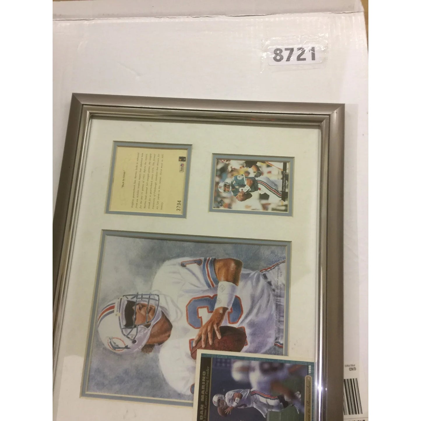 Dan Marino - BACK IN STRIDE - Team NFL Collectible collage limited edition - A+ Stuff