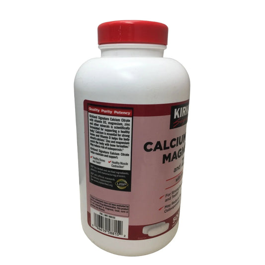 Kirkland Calcium Citrate 500 mg Magnesium and Zinc Vitamin D3 500 Tablets kirkland A+ Stuff