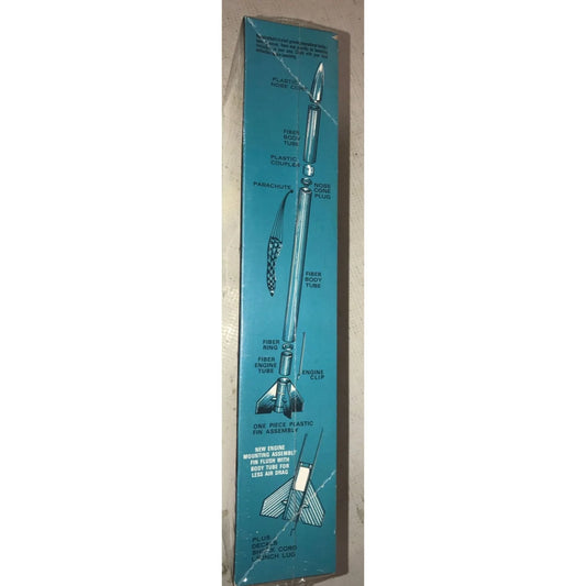 Tomahawk Flying Model Rocket Kit 1/12 Scale - Astroline Series Molded Plastic Parts with FIber Tube Body MPC A+ Stuff