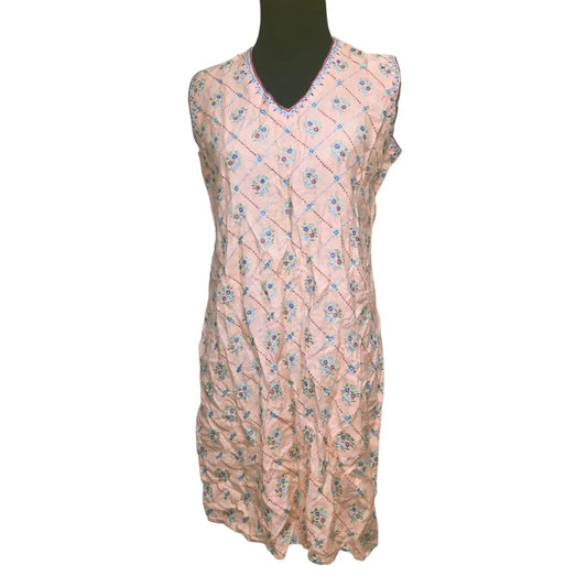 Womens Size Small Outfit (Sleeveless Shirt & Pants) with Floral Pattern - A+ Stuff