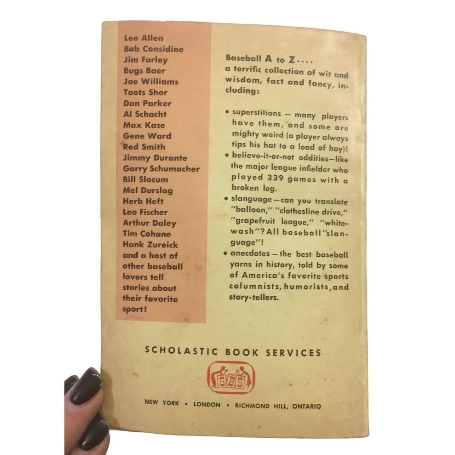 Baseball Wit And Wisdom Folklore of a National Pastime book by Dick Hyman/Frank Graham - A+ Stuff