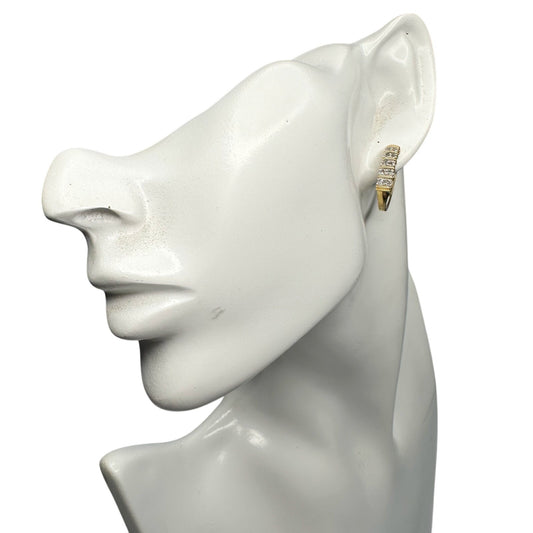 Stunning 1/2 Carat Natural Diamond Hoop Earrings