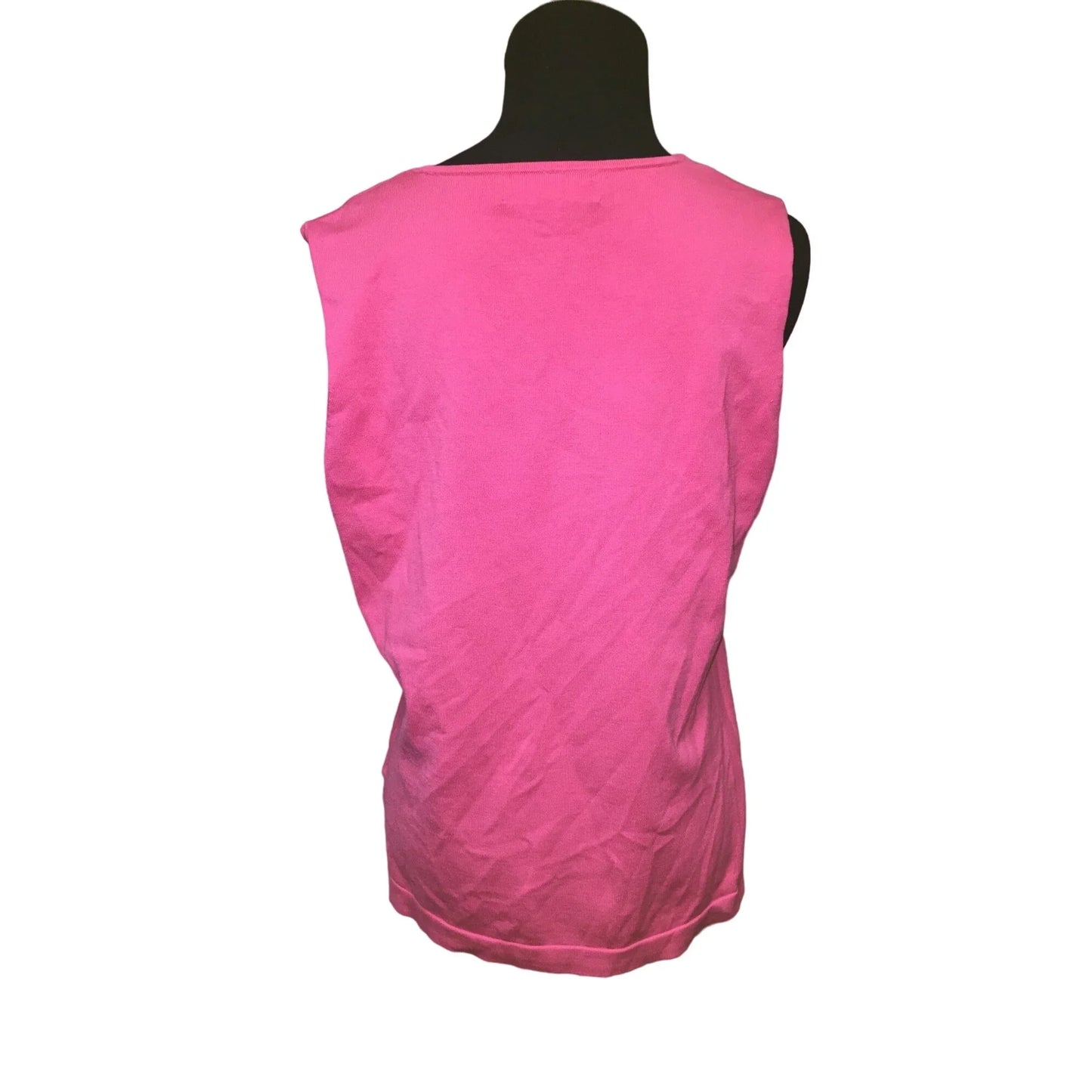 Womens Size Large Jones New York Collection Pink Tank Top/Long Sleeve Cardigan - A+ Stuff