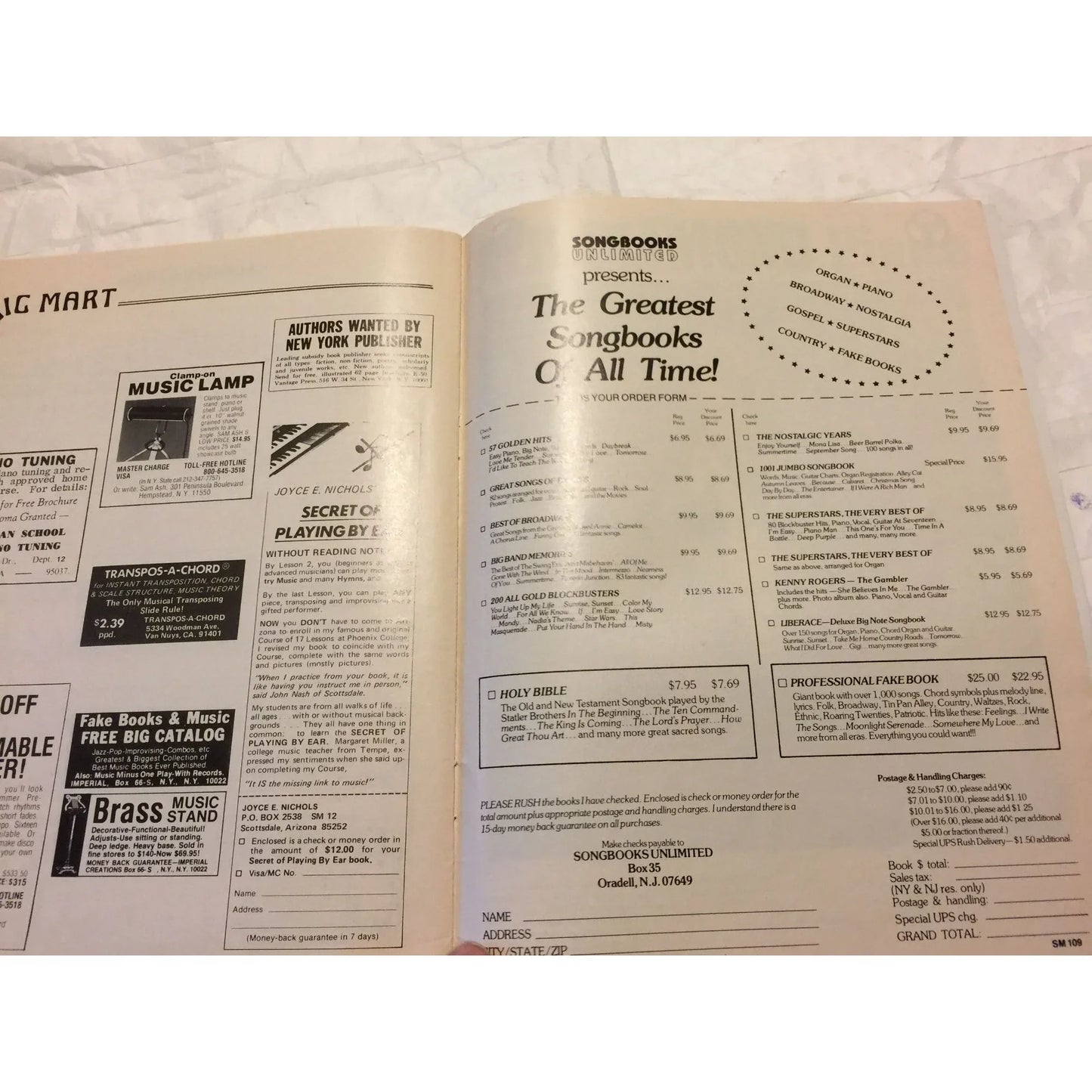 Vintage Dec. 1979 Sheet Music Magazine (Easy edition) - A+ Stuff