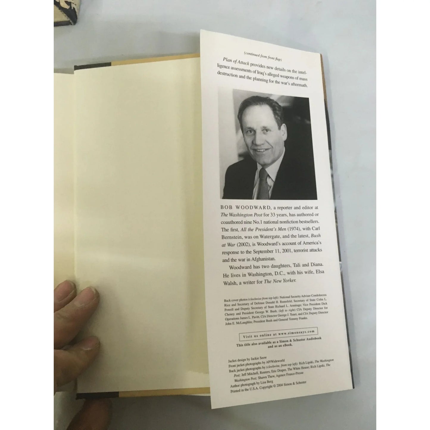 Plan of Attack by Bob Woodward Hardback Book - A+ Stuff