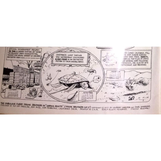 The Furry Freak Brothers No. 5 - In the 'Grass Roots' - Rip Off Press 1977 - Underground comic book - vintage comic