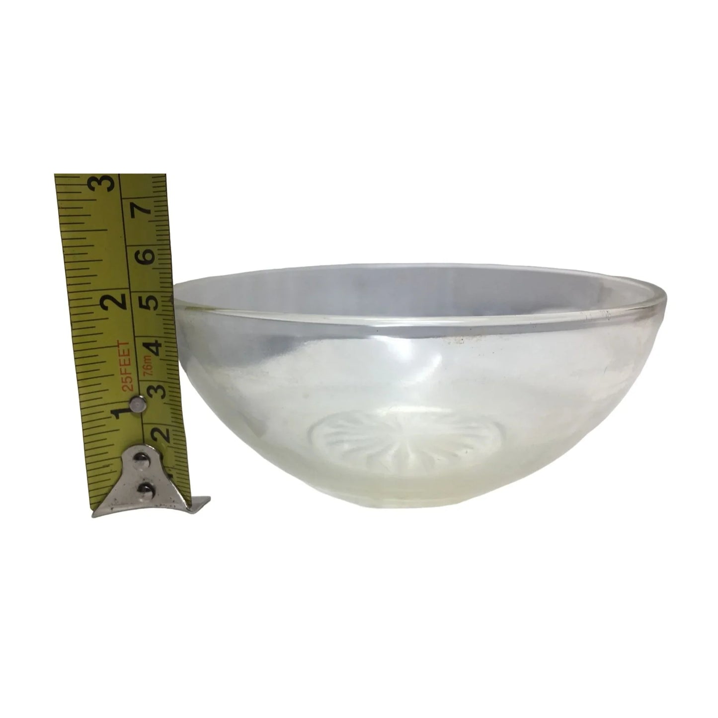 Small Vintage Clear Glass Bowl w/ Cut Glass Pattern on the Bottom (5" Wide & 2" Tall) - A+ Stuff