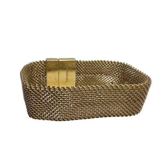 Gucci Mesh Link Bracelet in Gold-Tone Steel - Vintage