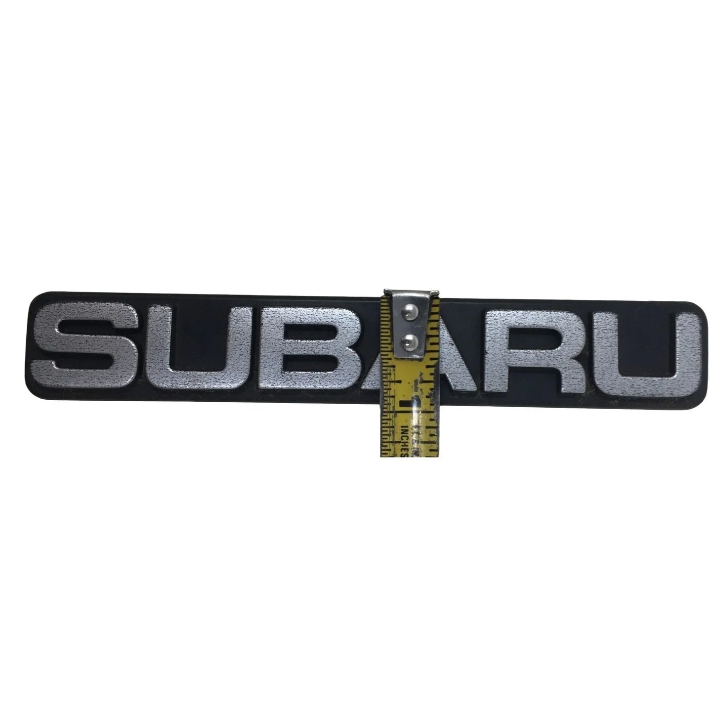 Two Subaru Auto Emblems/Hood Ornaments Silver and Black subaru A+ Stuff