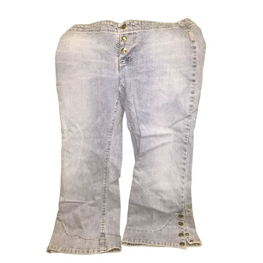 Vintage Silver Clothing Company Womens Button up Capri Blue Jeans Size 31/23 - A+ Stuff