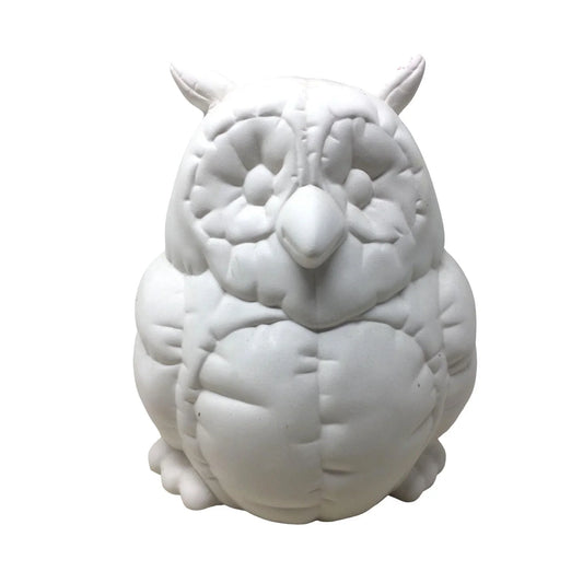 Cute Ceramic Owl Decor Piece - Keep as is or Paint to Suit - Nice Style! Kimple mold corp A+ Stuff