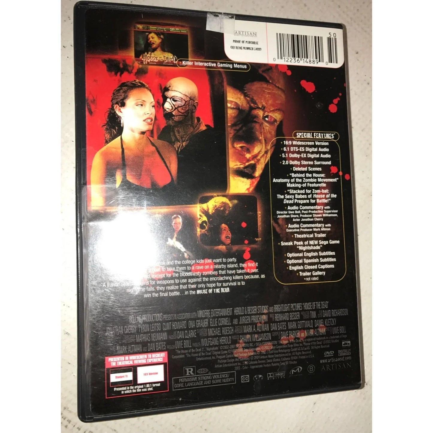 House of the Dead Horror DVD- The Game Has Just Begun - A+ Stuff