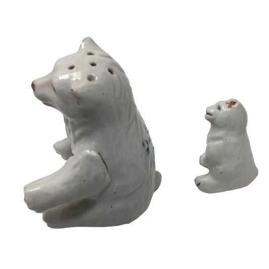 Vintage Mama Bear and Cub Salt and Pepper Shakers - A+ Stuff