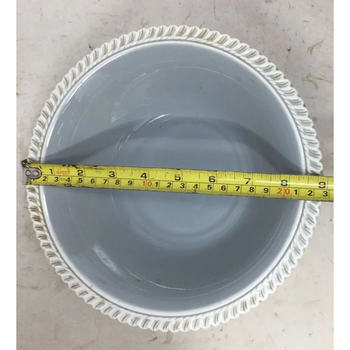 Harker Ware Pottery Est 1840 Round Blue/Gray Serving Bowl - A+ Stuff