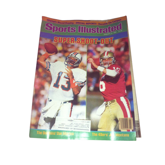 Vintage Sports Illustrated Magazine Jan 21, 1985 Issue-Dan Marino/Joe Montana