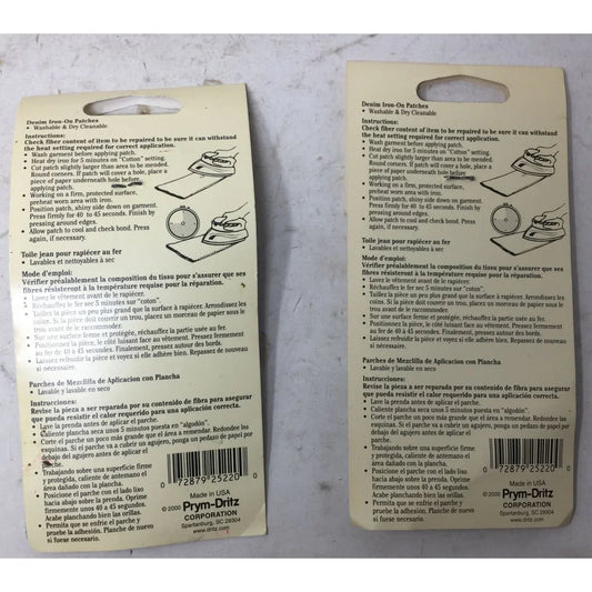 Dritz Stonewashed Denim Iron-On Patches (2 packs) dritz A+ Stuff