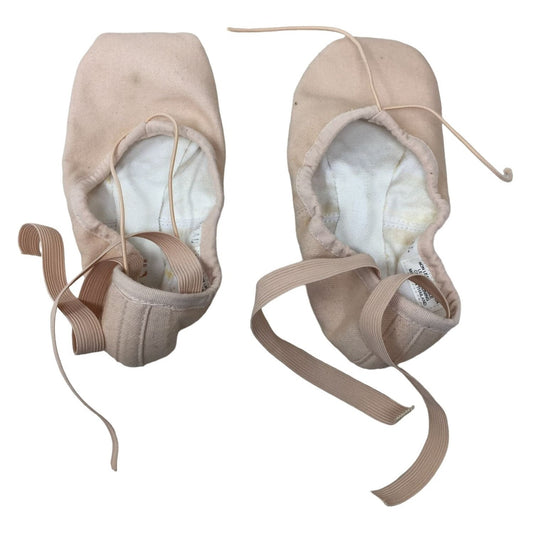 BLOCH Pump BL277L Pink Canvas Ballet Slipper 030B ( size 3.5B)