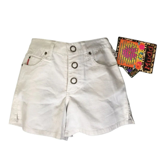 Mudd Women's White Limbo Hip Hugger Shorts Size 0 New with Tags mudd A+ Stuff