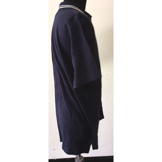 Abercrombie & Fitch Size Large Mens Collared Navy Blue Shirt - A+ Stuff