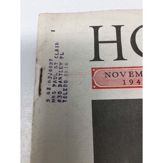 Vintage Collectible Needlecraft Home Arts Magazine Nov. 1940