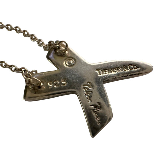 Tiffany & Co. Paloma Picasso Graffiti X Necklace Sterling 16"