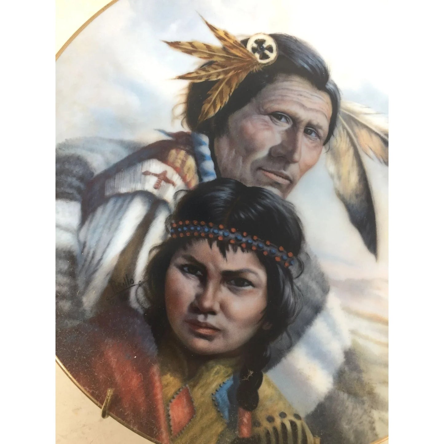The Blackfoot Nation by Perillo Vintage Collectible Plate- 8th issue- Plate 4345R A+ Stuff A+ Stuff