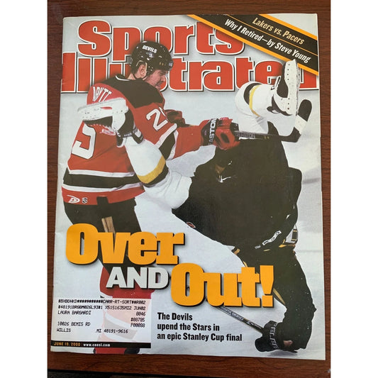Vintage Sports Illustrated 6/19/2000 Magazine “Over And Out”! - A+ Stuff