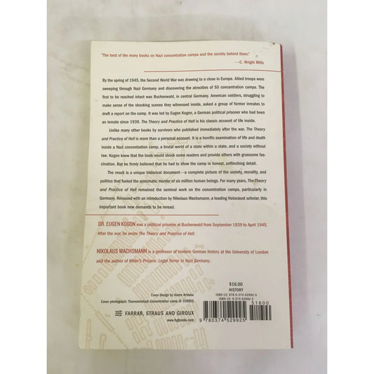 The Theory & Practice of Hell by Eugen Kogon book - A+ Stuff