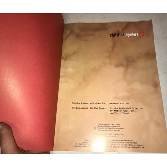 Vintage Songbook Sheet Music- Songs by Christina Aguilera - A+ Stuff