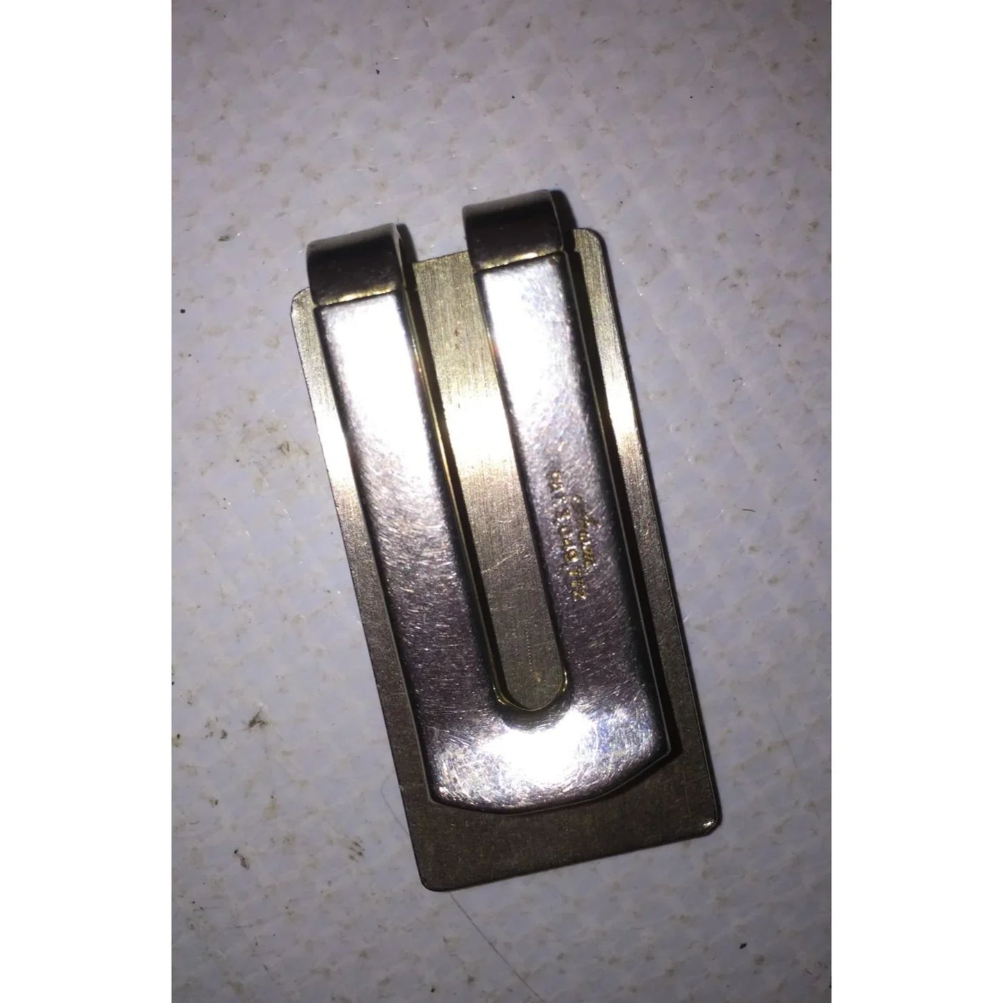 Vintage Silver Metal Anson Golf Crossed Clubs Money Clip - A+ Stuff