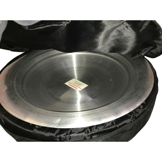 Large PORTABLE Ice Bucket 26" Diameter ALUMINUM Ice Bowl with Case