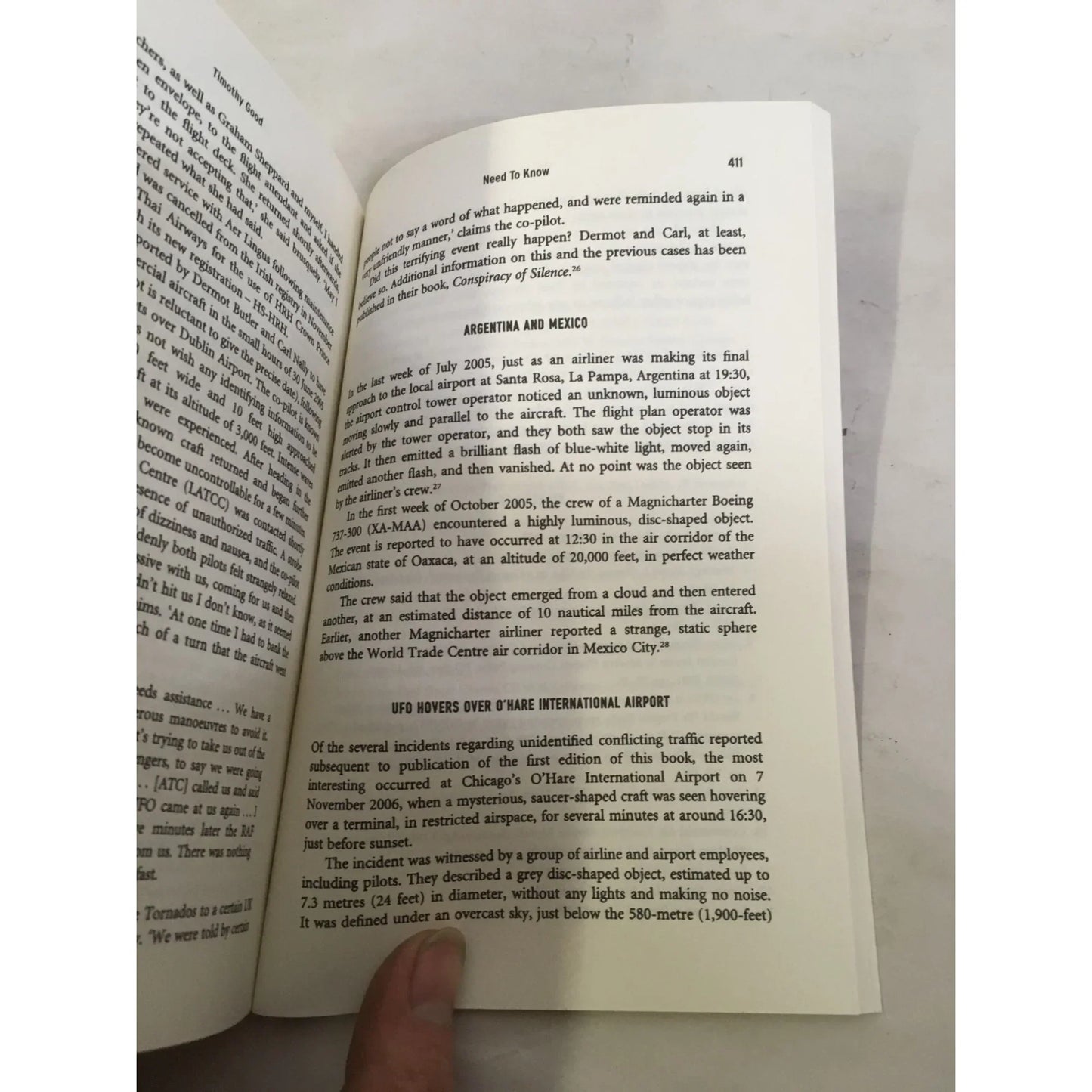 Need to Know: UFOs, the Military and Intelligence Paperback book by Timothy Good - A+ Stuff