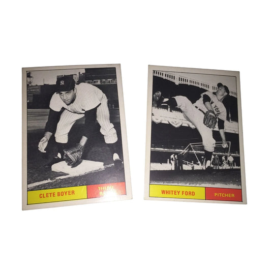 Vintage Collectible Baseball Cards - Clete Boyer/Whitney Ford - A+ Stuff