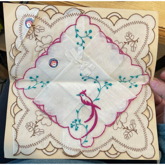 Beautiful Embroidery Antique Handkerchief (New) - A+ Stuff