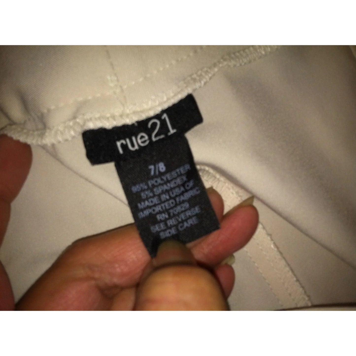 Rue21 Women's White Dress Pants Size 7/8 - A+ Stuff