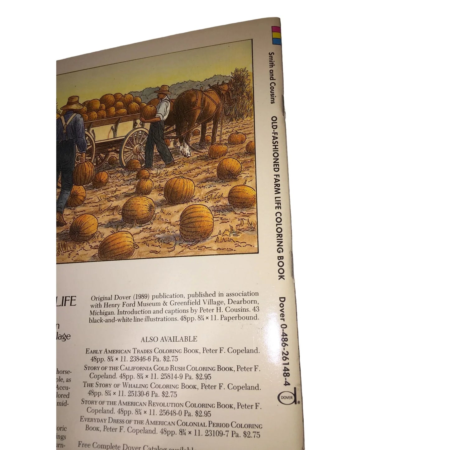 1990 Old-Fashioned Farm Life Coloring Book by Dover Coloring Book - A+ Stuff