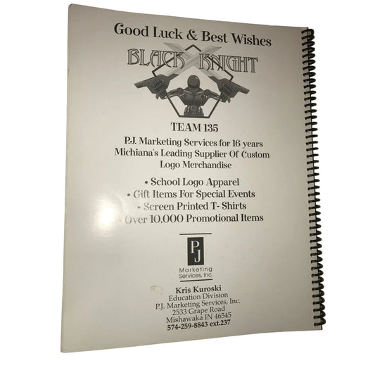Cookin' It Up Our Way! Black Knight Penn Robotics Volume One Book- Team 135 - A+ Stuff